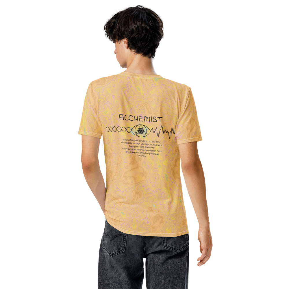 t-shirt sulfuric acid men model back